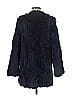 Adrienne Landau 100% Rabbit Fur Blue Rabbit Fur Coat Size S - photo 2