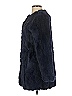 Adrienne Landau 100% Rabbit Fur Blue Rabbit Fur Coat Size S - photo 4