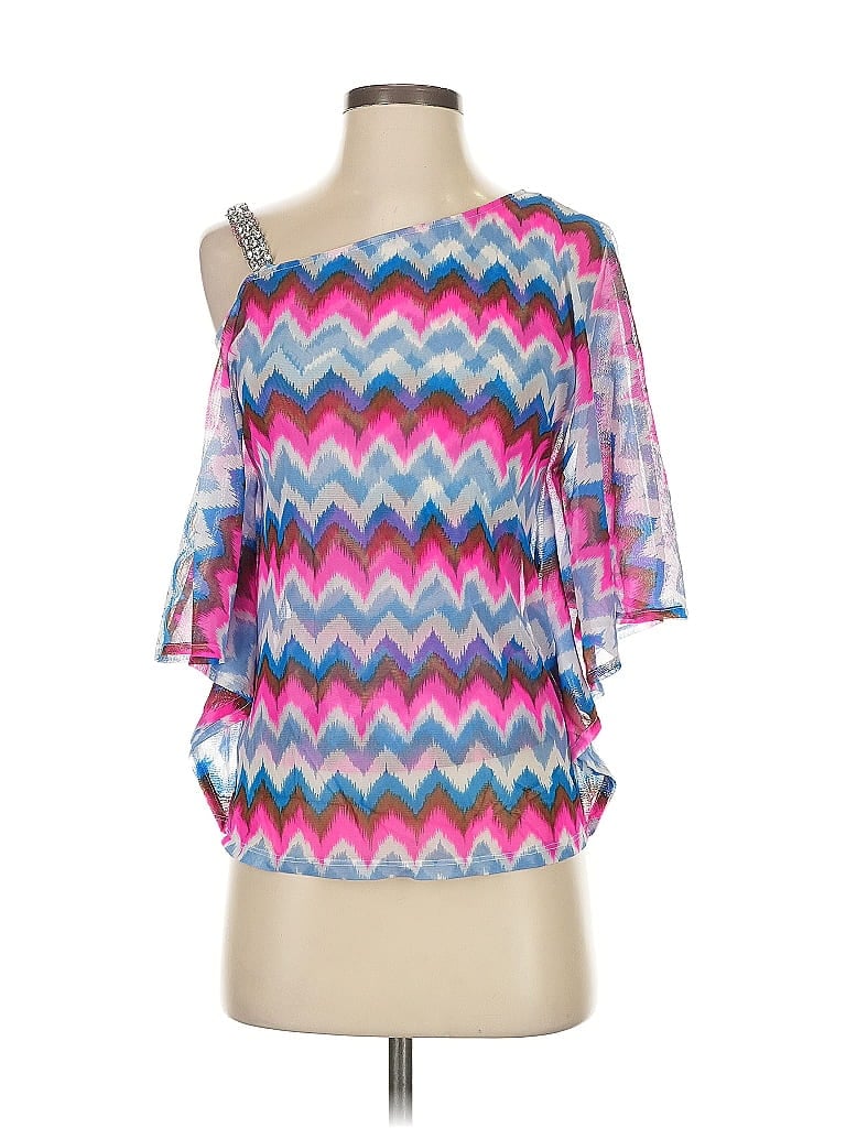 Pre-owned Inc International Concepts 3/4 Sleeve Blouse In Pink