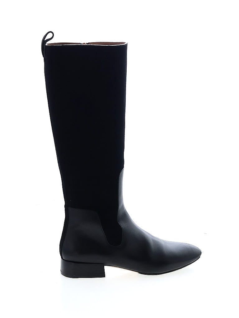 Chloé 100% Leather Black Boots Size EU 37 1/2 - photo 1