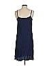 Unbranded 100% Polyester Solid Blue Casual Dress Size XS - photo 2