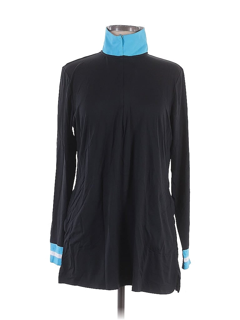 Pre-owned Lands' End Track Jacket In Blue