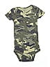 Gerber 100% Cotton Camo Green Short Sleeve Onesie 9-12 MO / 12 MO - photo 1