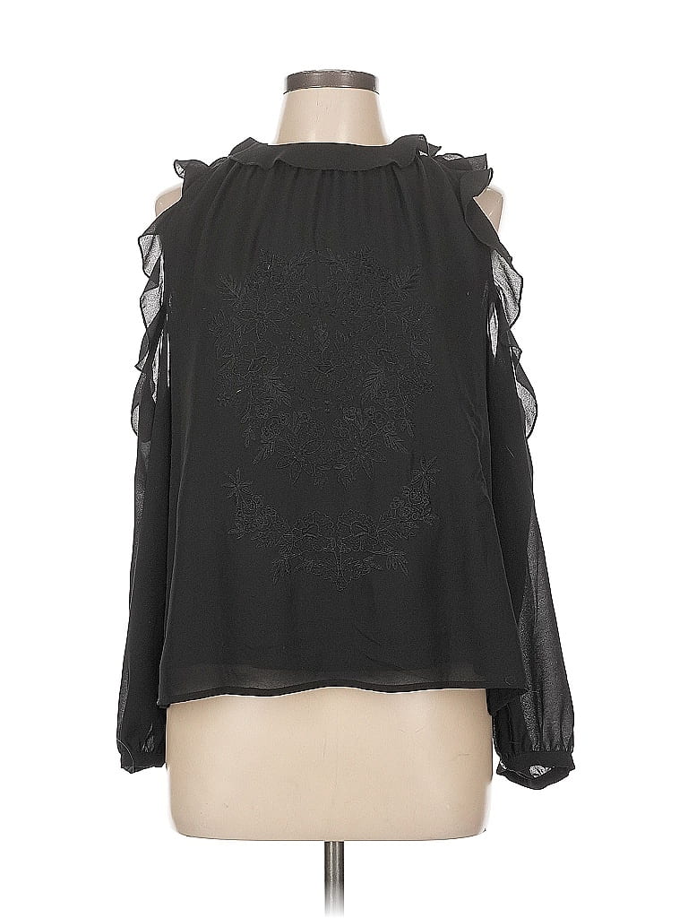 Wren & Willa 3/4 Sleeve Blouse In Black