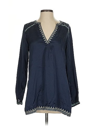 Calypso St. Barth Long Sleeve Silk Top (view 1)