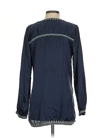 Calypso St. Barth Long Sleeve Silk Top (view 2)