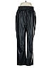 DKNY Jeans 100% Polyurethane Metallic Black Faux Leather Pants Size M - photo 1