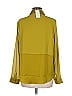MELLODAY 100% Polyester Color Block Green Long Sleeve Blouse Size M - photo 2