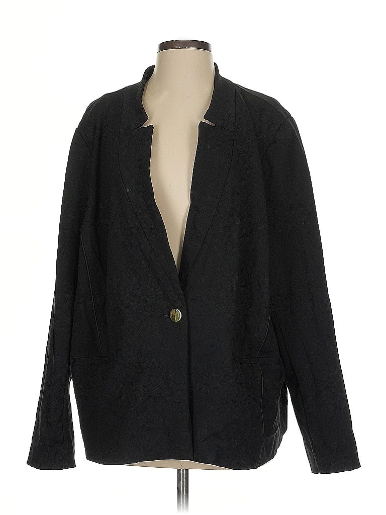 Pre-owned Eloquii Blazer Jacket In Black