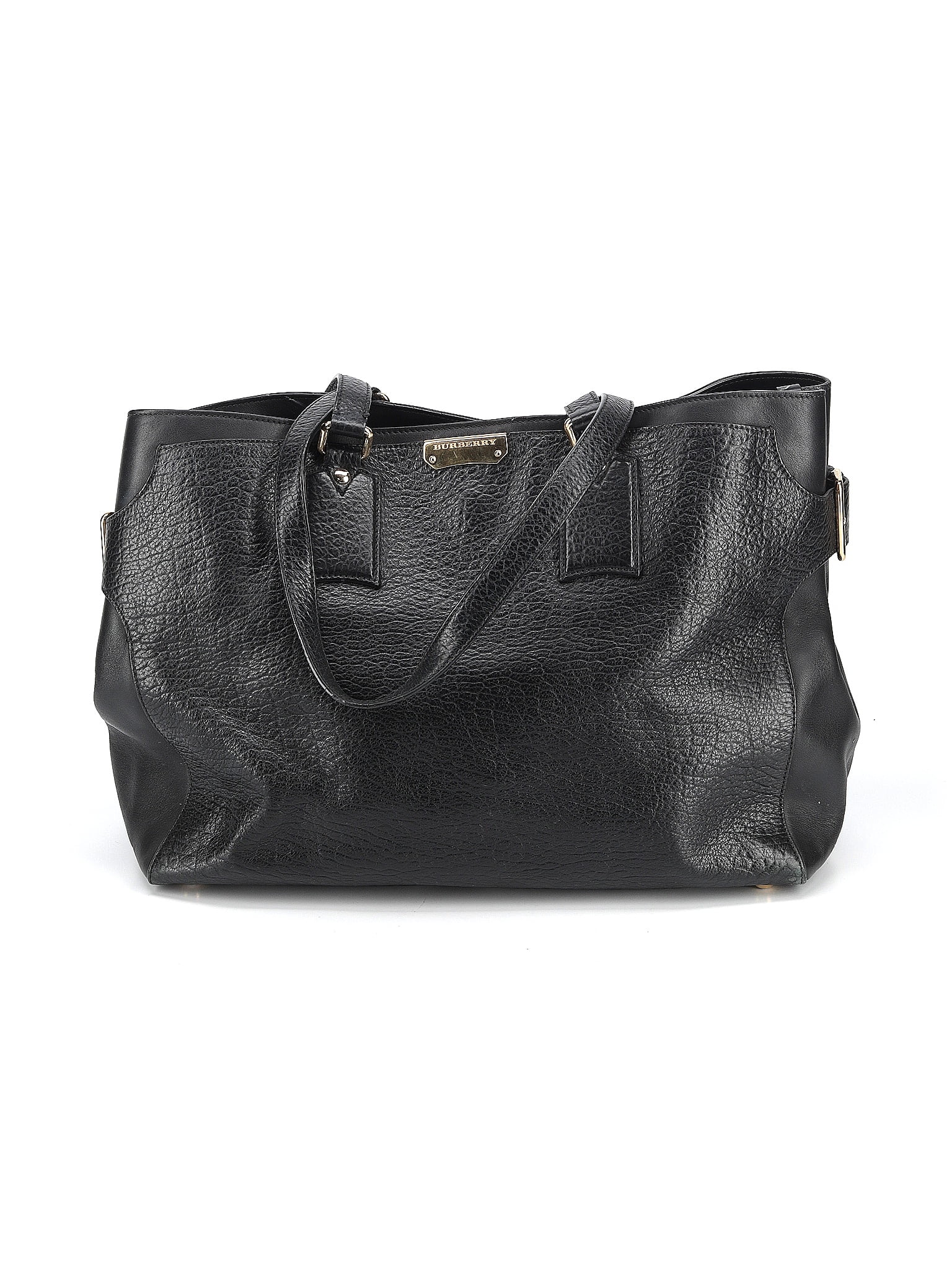 Burberry 100% Leather Black Leather Shoulder Bag One size