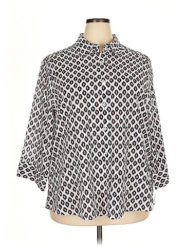 Foxcroft 3/4 Sleeve Blouse (view 1)