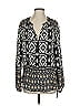 Hale Bob Black Long Sleeve Blouse Size S - photo 1