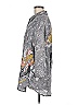 Mystree Paisley Gray 3/4 Sleeve Button-Down Shirt Size M - photo 5