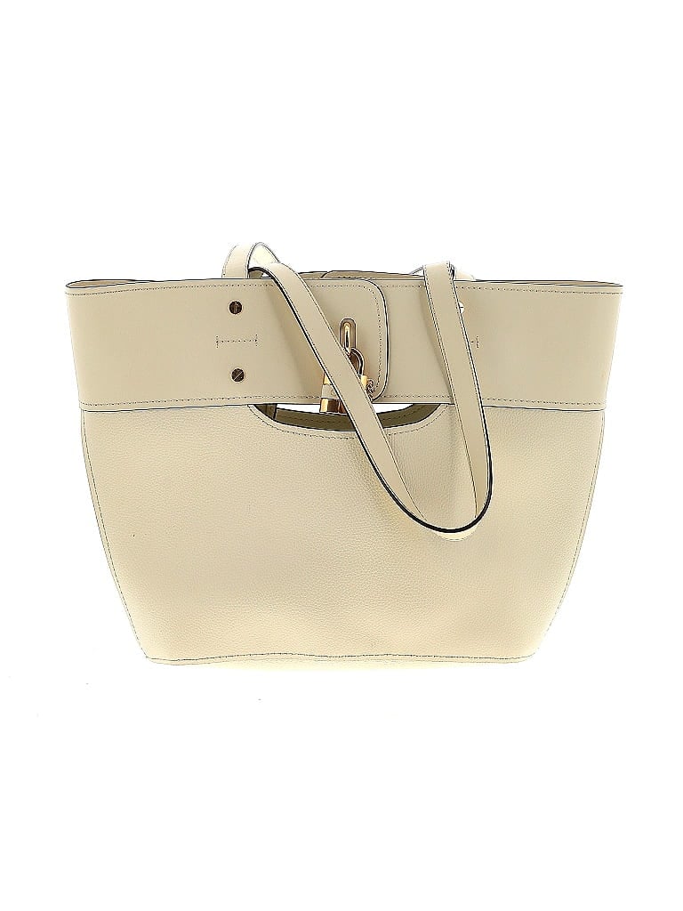 Chloé 100% Leather Solid Ivory Aby Leather Tote One size - photo 1