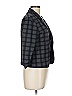 Charlotte Russe Checkered-gingham Gray Blazer Size L - photo 4