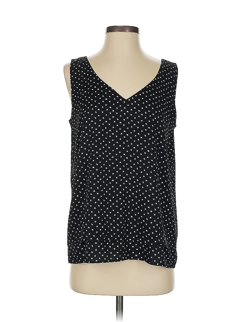 Pre-owned Ann Taylor Sleeveless Blouse In Black