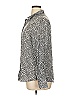 Foxcroft 100% Tencel Animal Print Gray Long Sleeve Button-Down Shirt Size 18 - photo 5