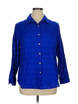 Foxcroft 3/4 Sleeve Button Down Shirt