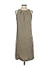 Max Mara 100% Cupro Solid Gray Tan Casual Dress Size 4 - photo 1