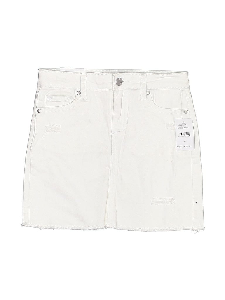 Pre-owned Joe's Jeans Kids' Denim Skirt In White