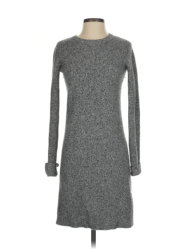 Pre-owned Current Elliott Long Sleeve Top Gray Crew Neck Tops