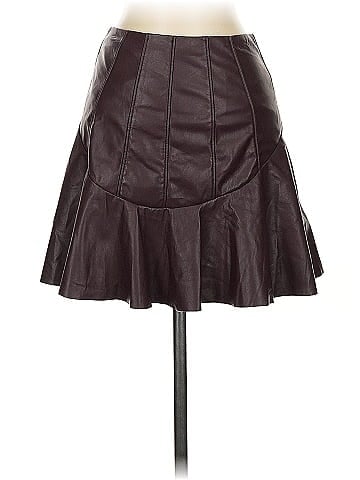 Saylor Faux Leather Skirt (view 1)