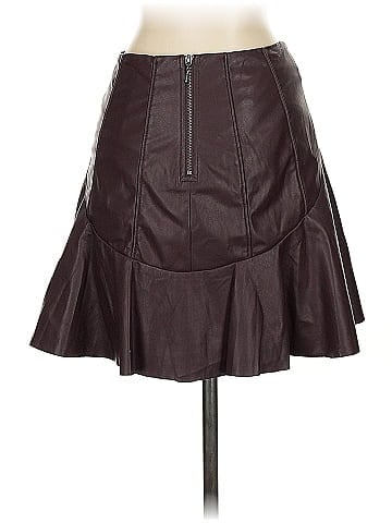 Saylor Faux Leather Skirt (view 2)