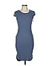 Charlotte Russe Solid Blue Casual Dress Size L - photo 1