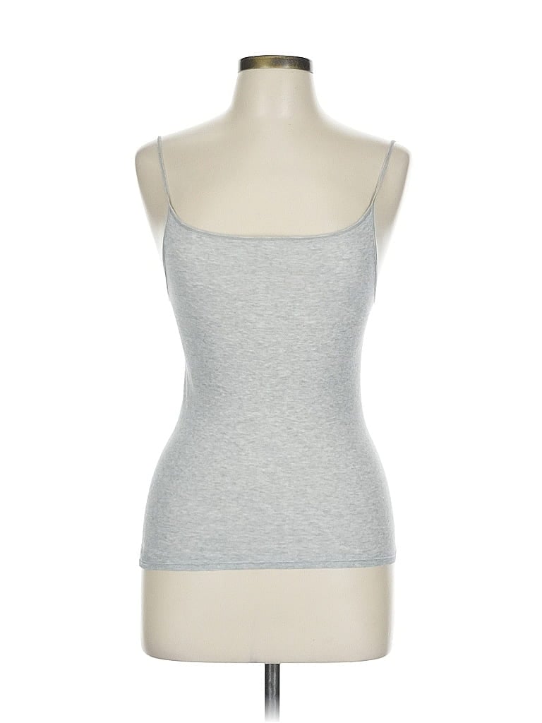 Pre-owned Uniqlo Tank Top Silver Strapless Neckline Tops