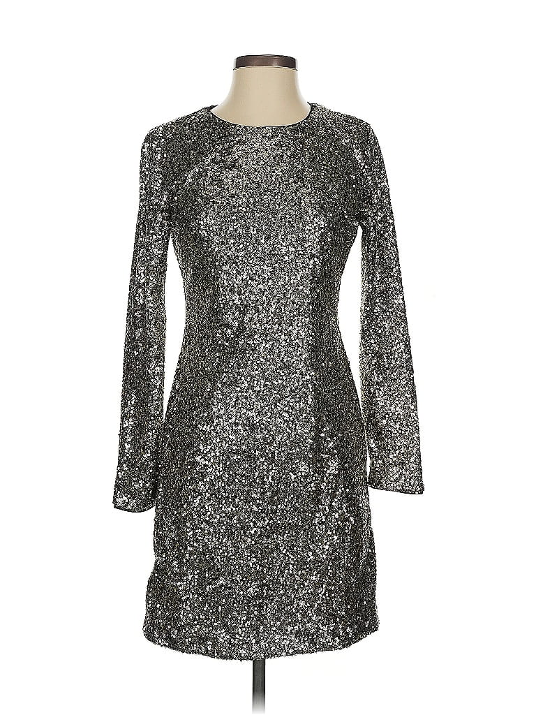 Pre-owned Maia Cocktail Dress In Silver
