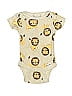 Gerber 100% Cotton Print Gold Short Sleeve Onesie Size Newborn - photo 1
