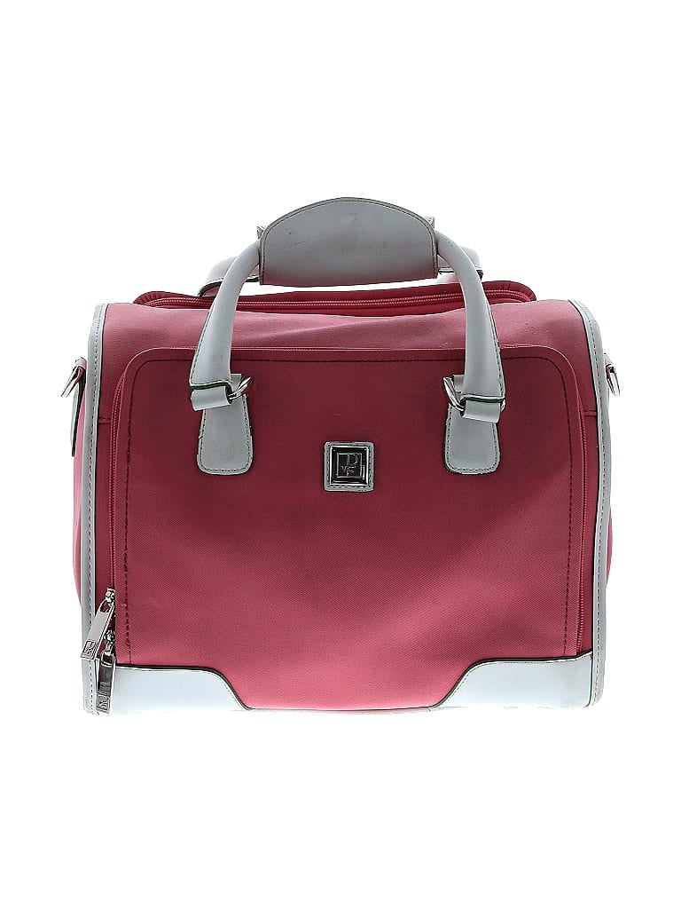 Diane von Furstenberg Color Block Burgundy Pink Satchel One size - photo 1