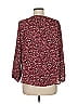 West Kei 100% Polyester Burgundy 3/4 Sleeve Blouse Size M - photo 2
