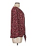 West Kei 100% Polyester Burgundy 3/4 Sleeve Blouse Size M - photo 4