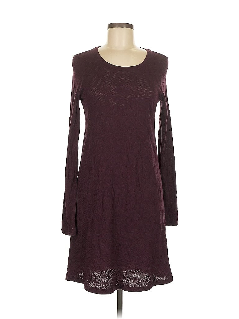 ATM 100% Cotton Burgundy Casual Dress Size M - photo 1