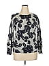 Talbots 100% Merino Wool Print Gray Wool Pullover Sweater Size XL - photo 1