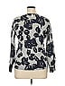 Talbots 100% Merino Wool Print Gray Wool Pullover Sweater Size XL - photo 2