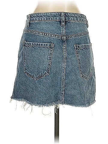We the Free Denim Skirt (view 2)