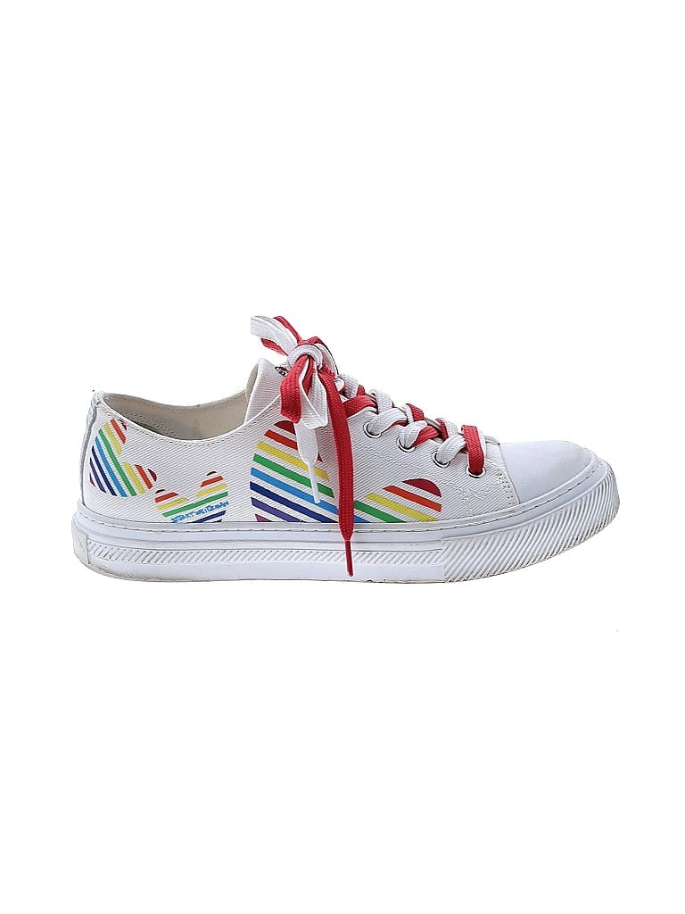 Stuart Weitzman Tie-dye White Sneakers Size 8 1/2 - photo 1