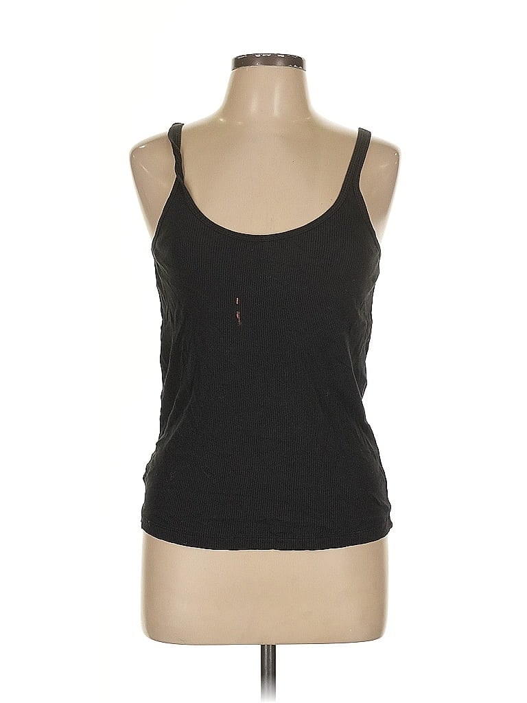 Pre-owned Skin Tank Top Black Halter Neckline Tops