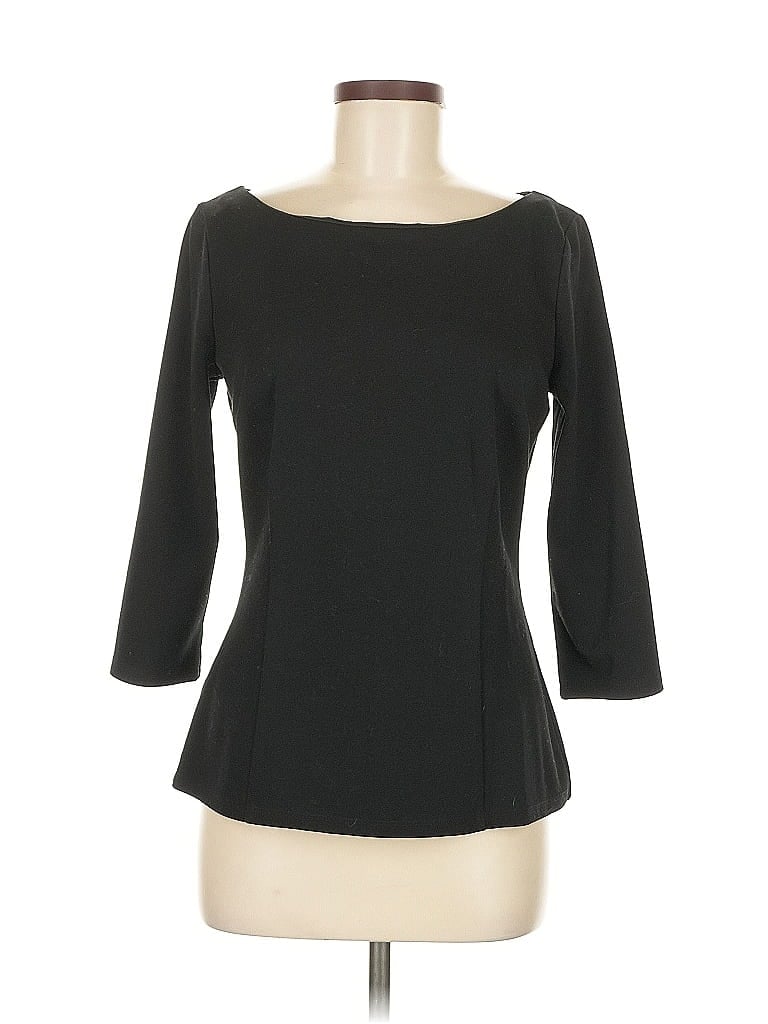 Ann Taylor Black 3/4 Sleeve Top Size M - photo 1