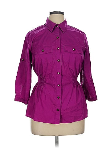 Charter Club 3/4 Sleeve Button-Down Shirt (view 1)