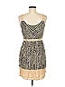 Ann Taylor LOFT 100% Rayon Paisley Gold Cocktail Dress Size 6 - photo 2
