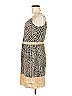 Ann Taylor LOFT 100% Rayon Paisley Gold Cocktail Dress Size 6 - photo 5