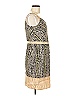 Ann Taylor LOFT 100% Rayon Paisley Gold Cocktail Dress Size 6 - photo 4