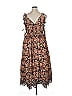 Sea New York 100% Cotton Paisley Brown Casual Dress Size XL - photo 2
