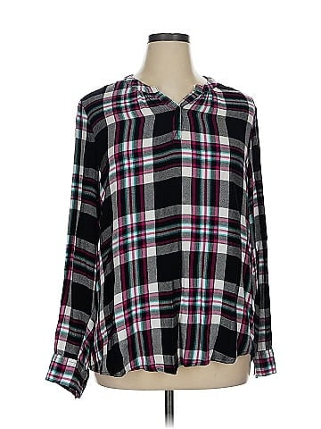 Time and Tru Long Sleeve Blouse (view 1)