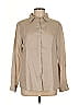 Jones & Co 100% Linen Tan Long Sleeve Button-Down Shirt Size L - photo 1