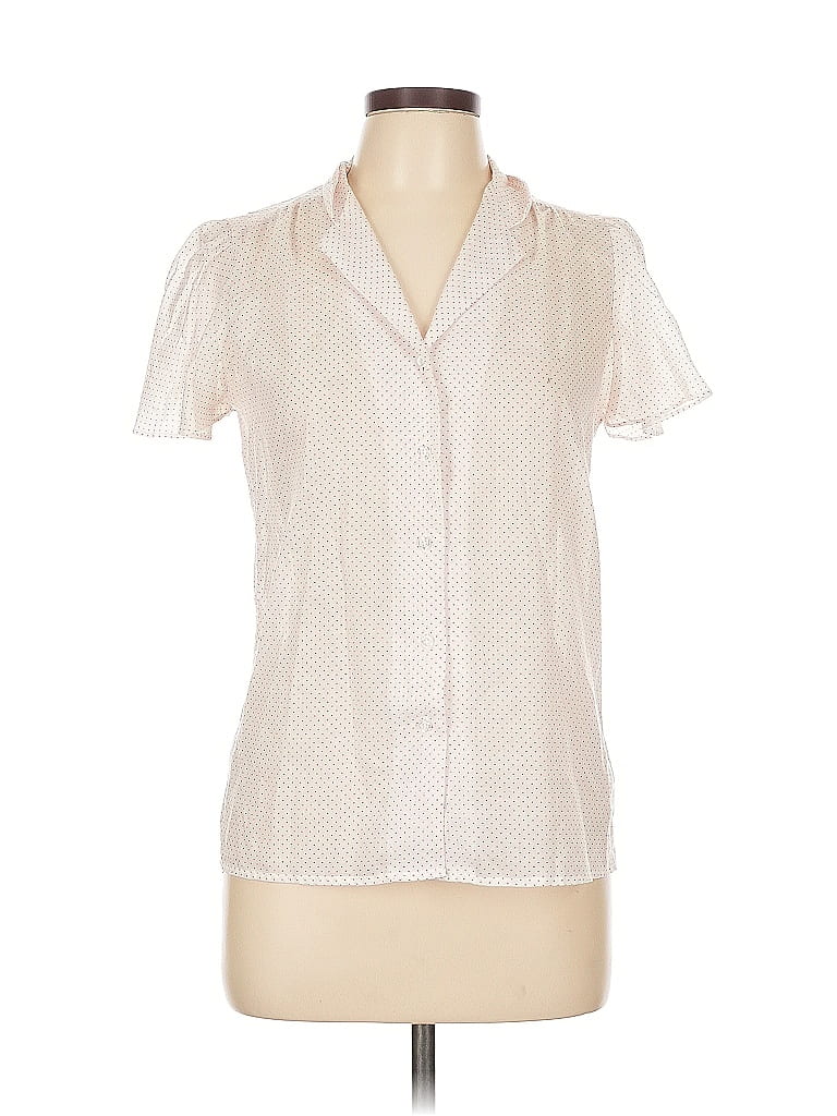 Ship'n Shore Ivory Short Sleeve Blouse Size 10 - photo 1