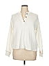 Old Navy Ivory Long Sleeve Blouse Size XL - photo 1